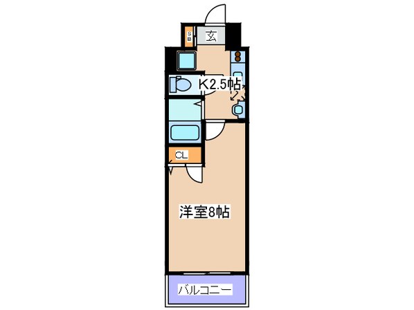 CITY SPIRE北梅田の物件間取画像